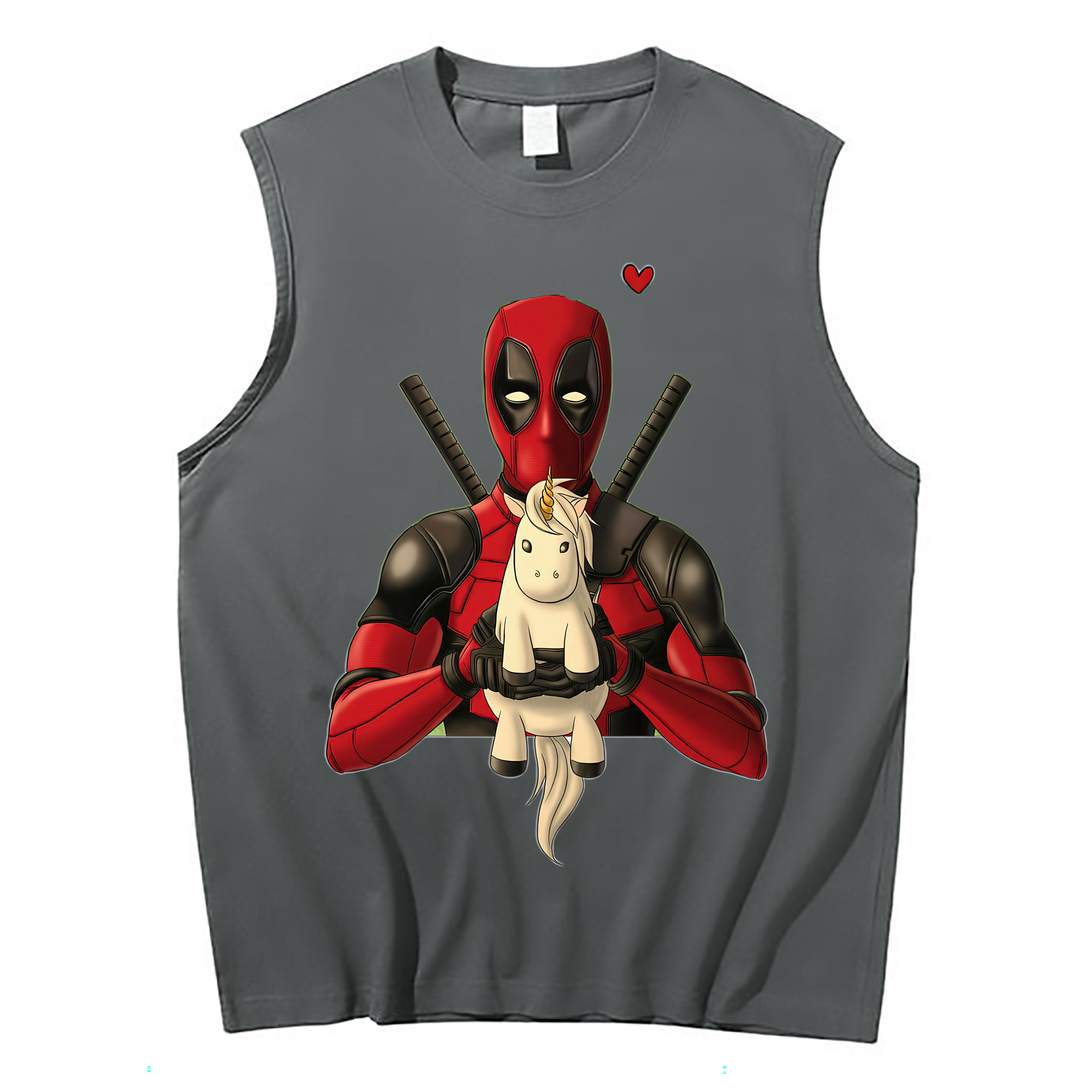 （画像用） Deadpool デッドプール コットン100％タンクトップ（フロントプリント）
